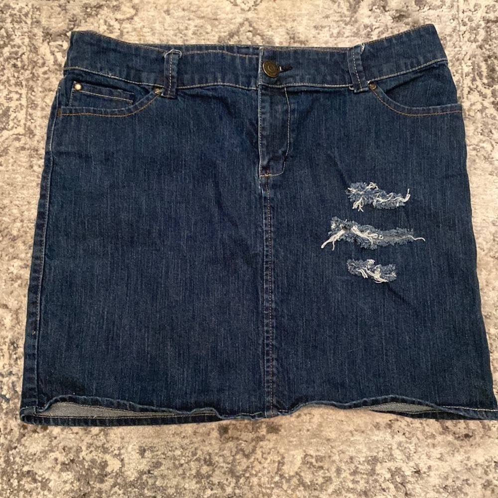 New York &‎ Company blue jean skirt- size 14